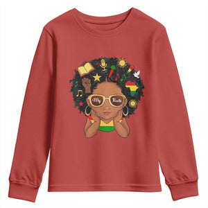 My Roots Black History Culture Pride Youth Sweatshirt African American Heritage TS12 Red Print Your Wear