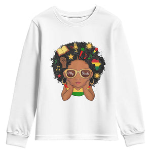 My Roots Black History Culture Pride Youth Sweatshirt African American Heritage TS12 White Print Your Wear
