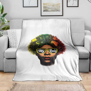 Black History Month Throw Blanket My Roots African American Pride Gift TS12 Print Your Wear
