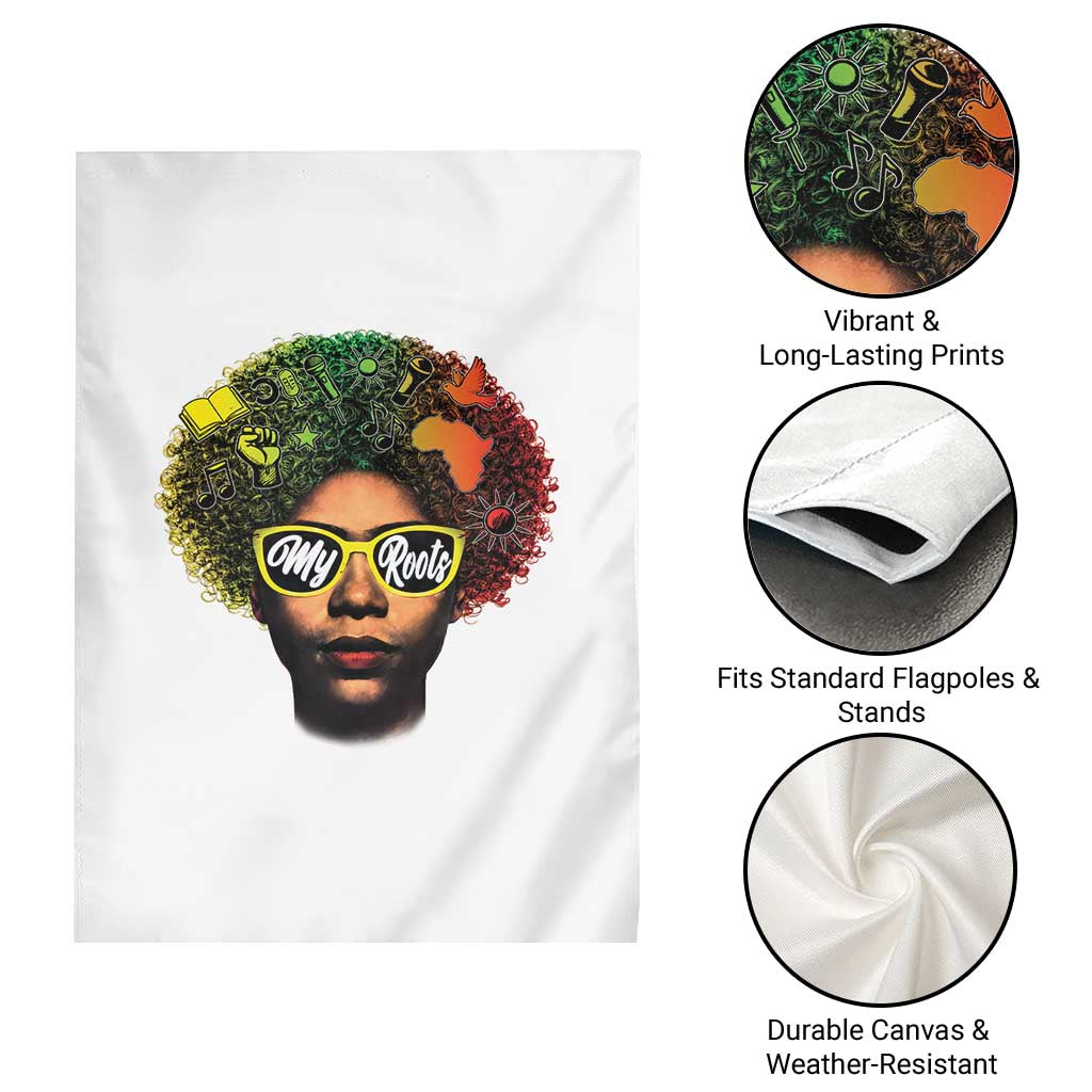 Black History Month Garden Flag My Roots African American Pride Gift TS12 Print Your Wear