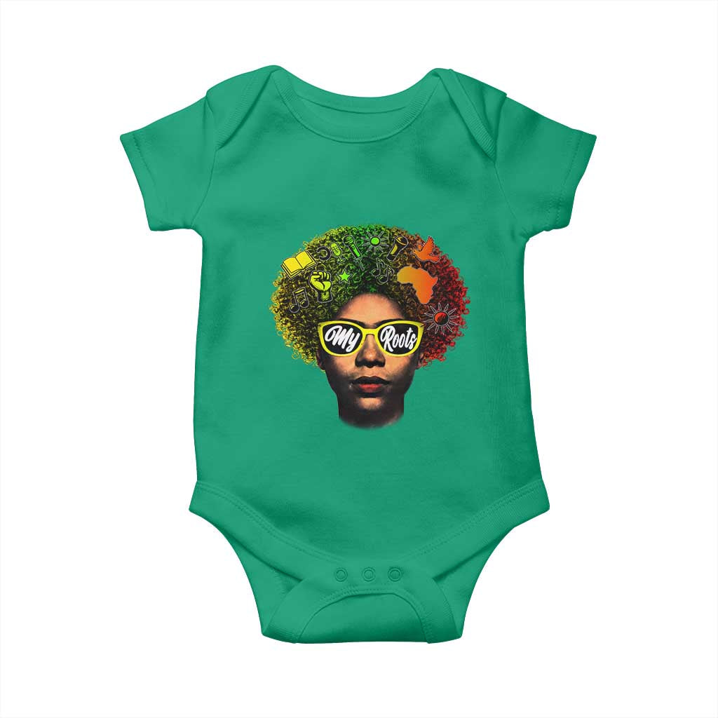 Black History Month Baby Onesie My Roots African American Pride Gift TS12 Irish Green Print Your Wear