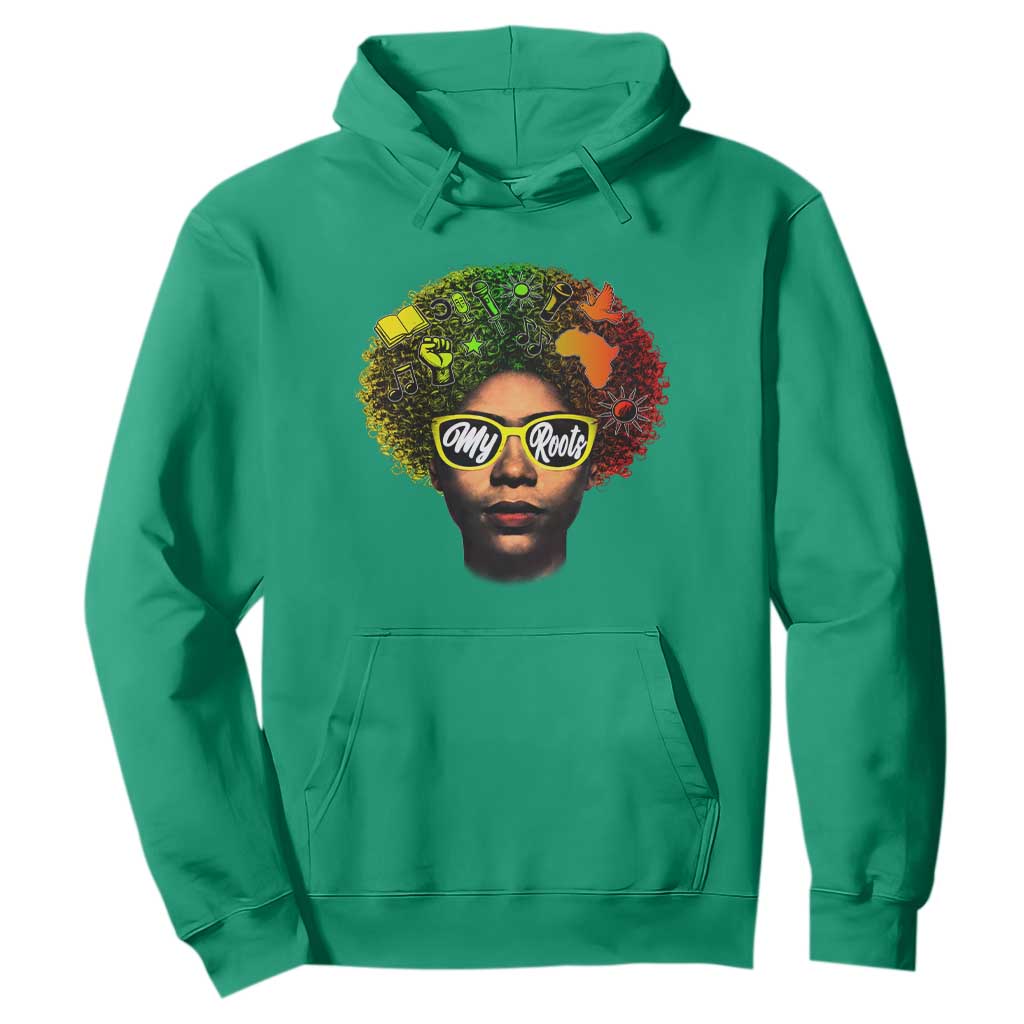 Black History Month Hoodie My Roots African American Pride Gift TS12 Irish Green Print Your Wear
