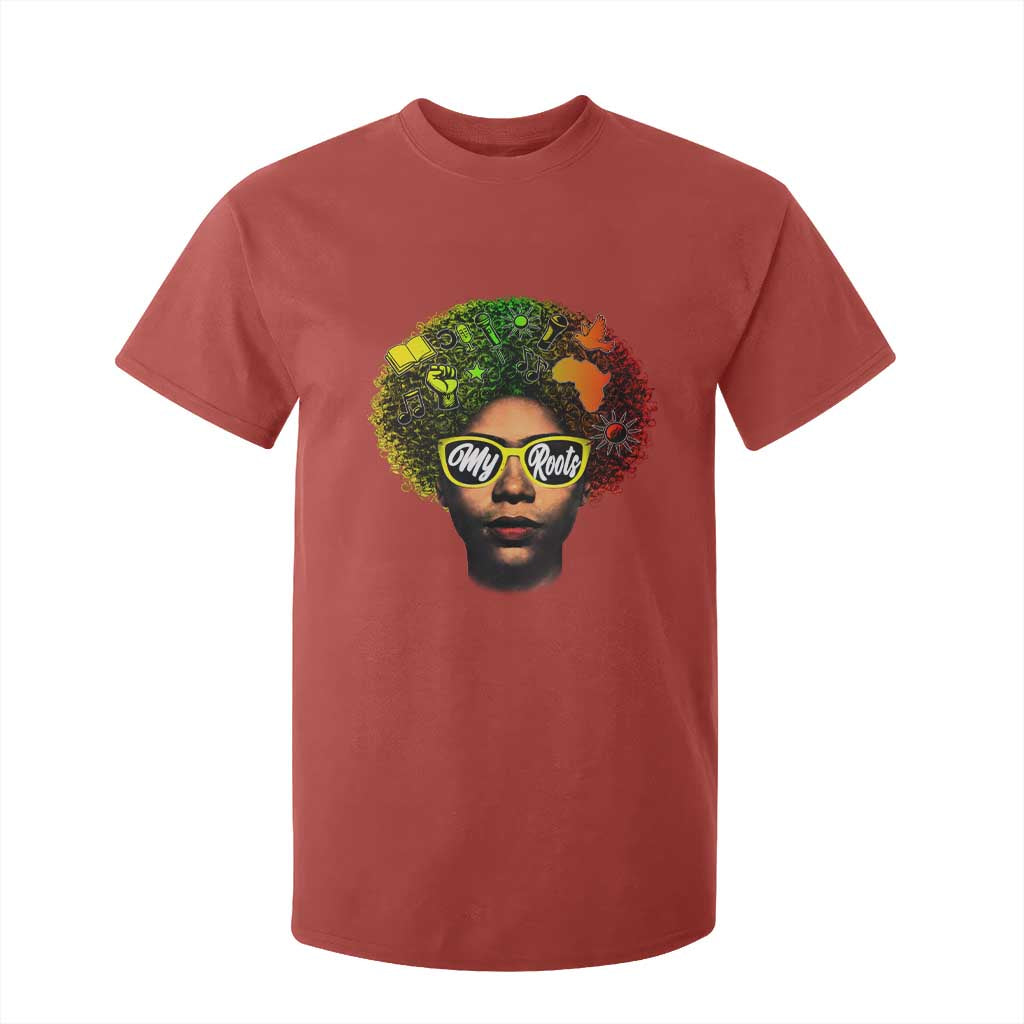 Black History Month T Shirt For Kid My Roots African American Pride Gift TS12 Red Print Your Wear