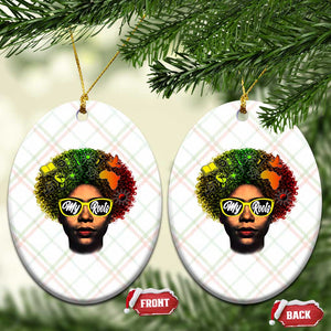 Black History Month Ceramic Ornament My Roots African American Pride Gift TS12 Print Your Wear