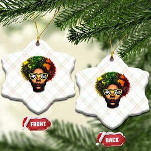 Black History Month Ceramic Ornament My Roots African American Pride Gift TS12 Print Your Wear