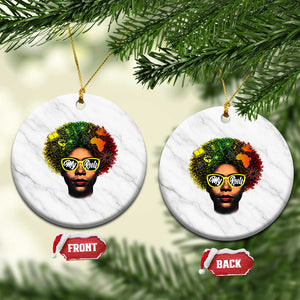 Black History Month Ceramic Ornament My Roots African American Pride Gift TS12 1pc White Marble Print Your Wear