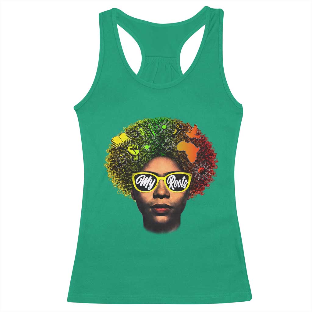 Black History Month Racerback Tank Top My Roots African American Pride Gift TS12 Irish Green Print Your Wear