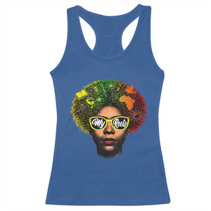 Black History Month Racerback Tank Top My Roots African American Pride Gift TS12 Royal Blue Print Your Wear