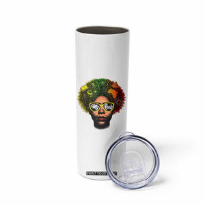 Black History Month Skinny Tumbler My Roots African American Pride Gift TS12 Print Your Wear
