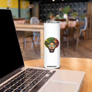 Black History Month Skinny Tumbler My Roots African American Pride Gift TS12 Print Your Wear