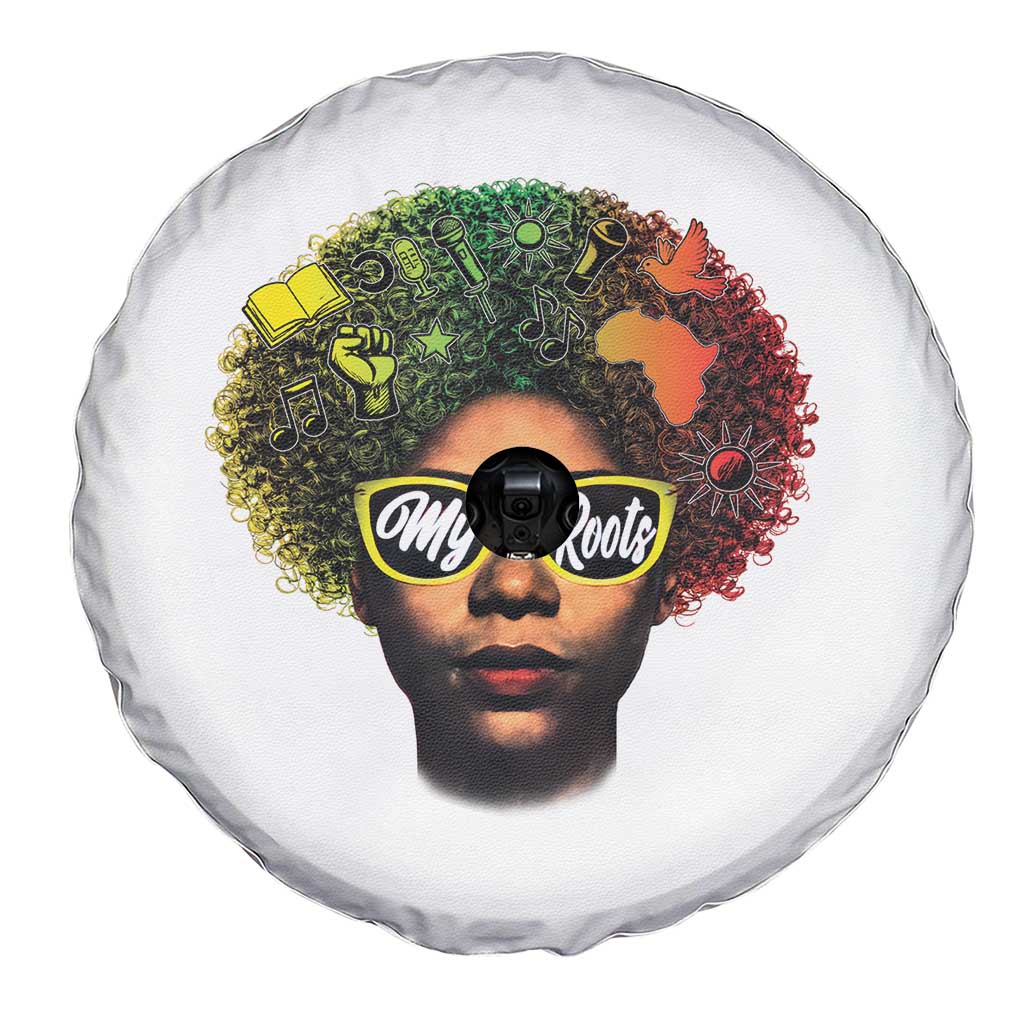 Black History Month Spare Tire Cover My Roots African American Pride Gift TS12 Print Your Wear