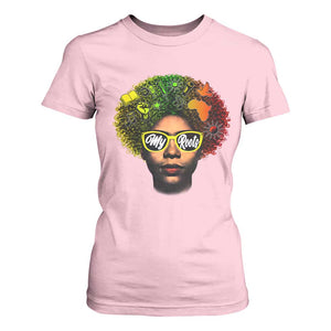 Black History Month T Shirt For Women My Roots African American Pride Gift TS12 Light Pink Print Your Wear