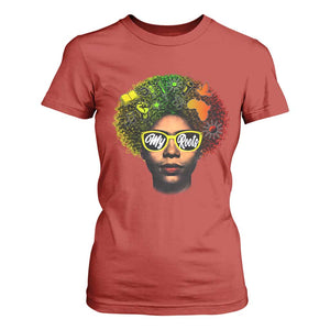 Black History Month T Shirt For Women My Roots African American Pride Gift TS12 Red Print Your Wear