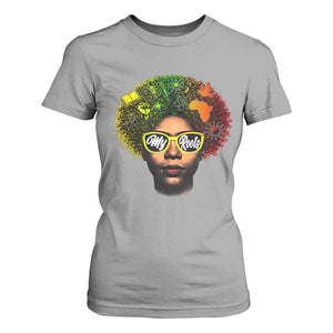 Black History Month T Shirt For Women My Roots African American Pride Gift TS12 Sport Gray Print Your Wear