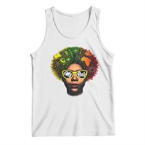 Black History Month Tank Top My Roots African American Pride Gift TS12 White Print Your Wear
