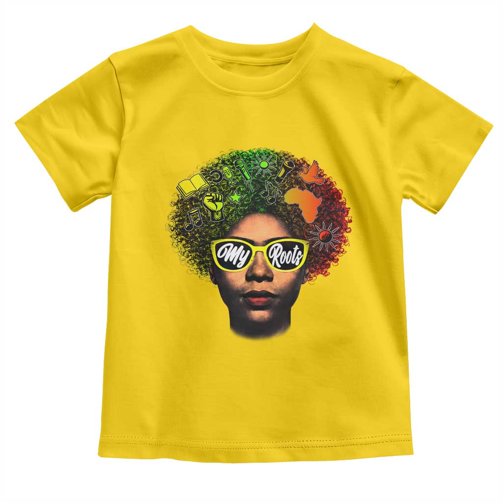 Black History Month Toddler T Shirt My Roots African American Pride Gift TS12 Daisy Print Your Wear