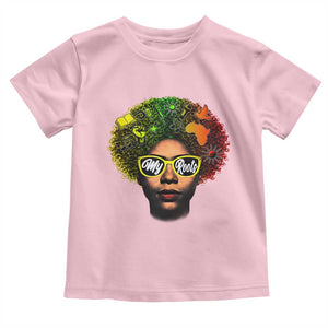 Black History Month Toddler T Shirt My Roots African American Pride Gift TS12 Light Pink Print Your Wear