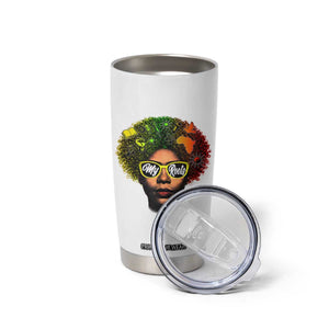 Black History Month Tumbler Cup My Roots African American Pride Gift TS12 Print Your Wear