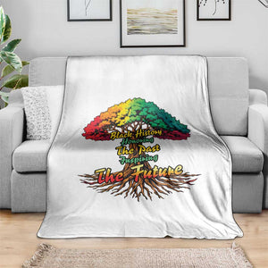 Black History Month Quote Throw Blanket Inspiring The Future Honoring The Past TS12 Print Your Wear
