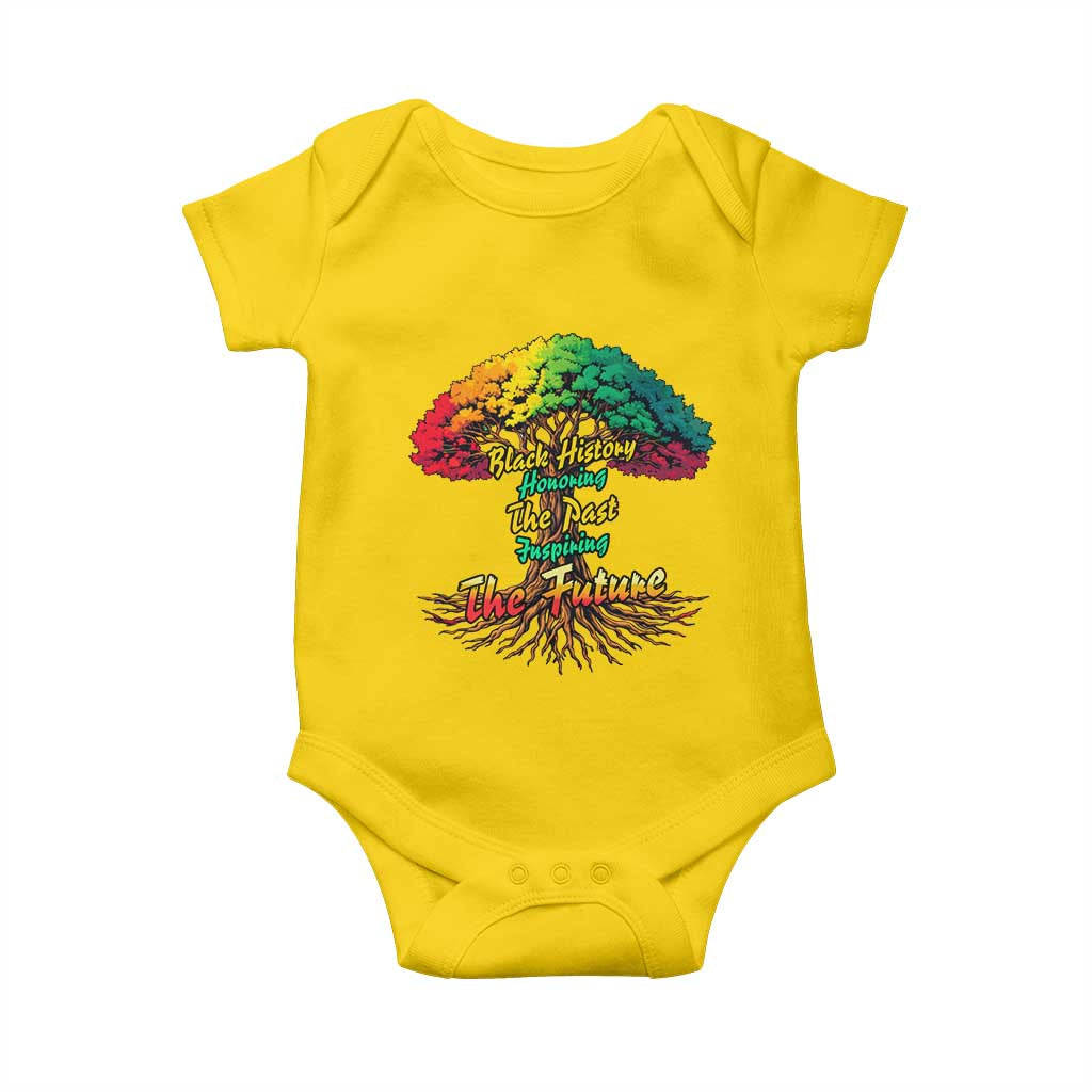 Black History Month Quote Baby Onesie Inspiring The Future Honoring The Past TS12 Daisy Print Your Wear