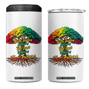 Black History Month Quote 4 in 1 Can Cooler Tumbler Inspiring The Future Honoring The Past TS12 One Size: 16 oz White Print Your Wear