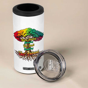 Black History Month Quote 4 in 1 Can Cooler Tumbler Inspiring The Future Honoring The Past TS12 Print Your Wear