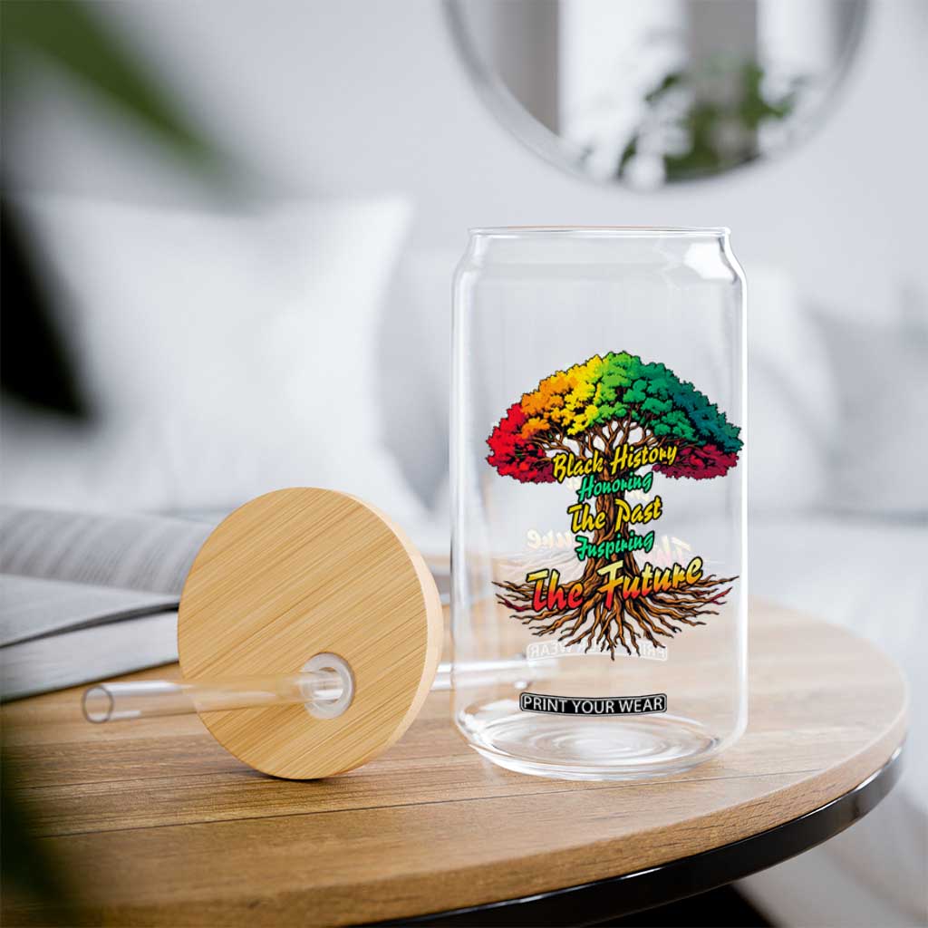 Black History Month Quote Glass Can Inspiring The Future Honoring The Past TS12 Print Your Wear