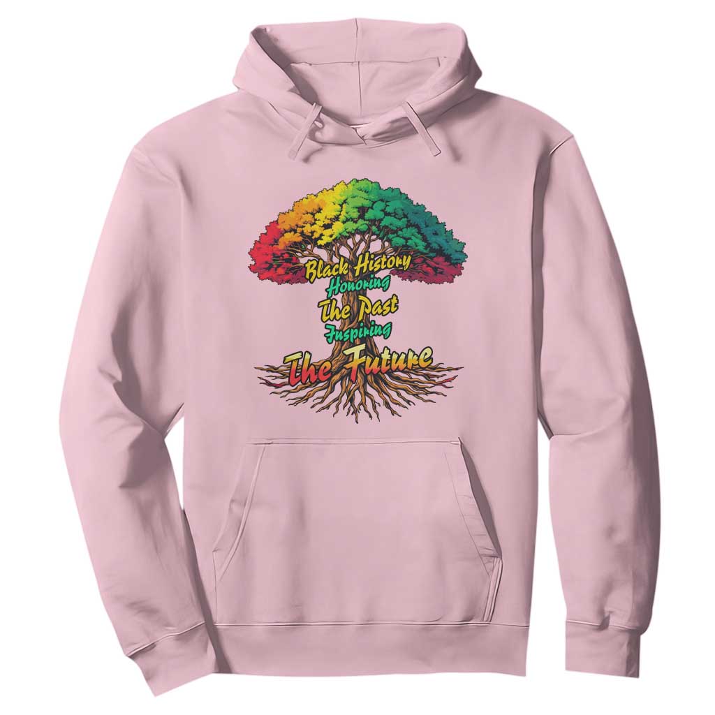 Black History Month Quote Hoodie Inspiring The Future Honoring The Past TS12 Light Pink Print Your Wear
