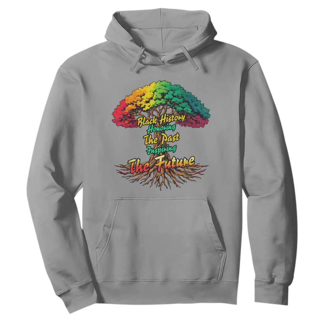 Black History Month Quote Hoodie Inspiring The Future Honoring The Past TS12 Sport Gray Print Your Wear