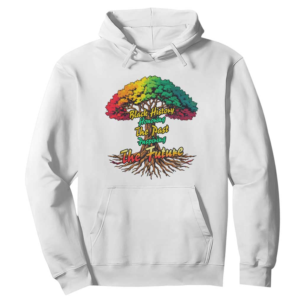 Black History Month Quote Hoodie Inspiring The Future Honoring The Past TS12 White Print Your Wear
