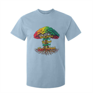 Black History Month Quote T Shirt For Kid Inspiring The Future Honoring The Past TS12 Light Blue Print Your Wear