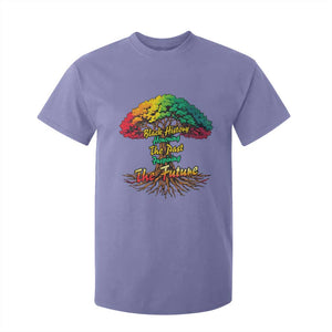 Black History Month Quote T Shirt For Kid Inspiring The Future Honoring The Past TS12 Violet Print Your Wear