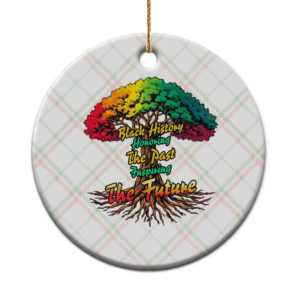 Black History Month Quote Ceramic Ornament Inspiring The Future Honoring The Past TS12 1pc Christmas Plaid Print Your Wear