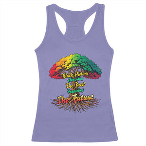 Black History Month Quote Racerback Tank Top Inspiring The Future Honoring The Past TS12 Violet Print Your Wear