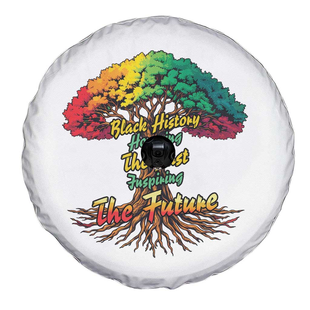 Black History Month Quote Spare Tire Cover Inspiring The Future Honoring The Past TS12 Print Your Wear