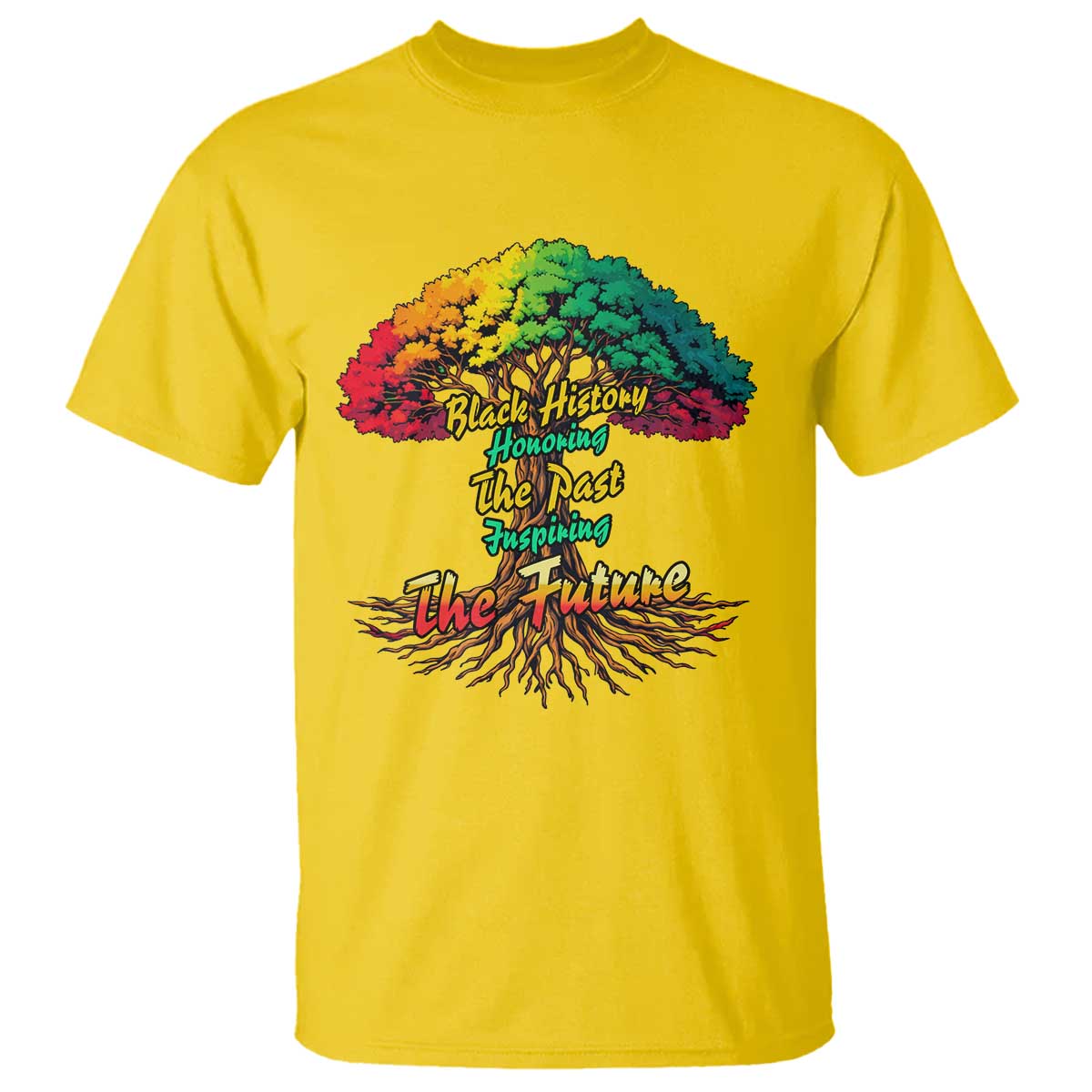 Black History Month Quote T Shirt Inspiring The Future Honoring The Past TS12 Daisy Print Your Wear