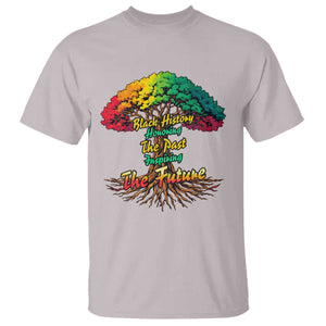 Black History Month Quote T Shirt Inspiring The Future Honoring The Past TS12 Ice Gray Print Your Wear