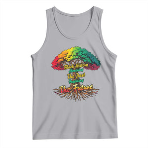 Black History Month Quote Tank Top Inspiring The Future Honoring The Past TS12 Athletic Heather Print Your Wear