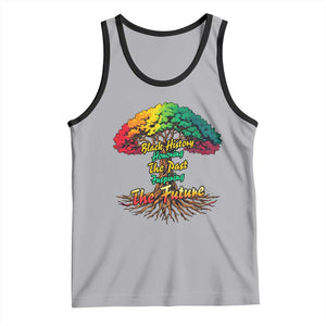 Black History Month Quote Tank Top Inspiring The Future Honoring The Past TS12 Athletic Heather Black Print Your Wear