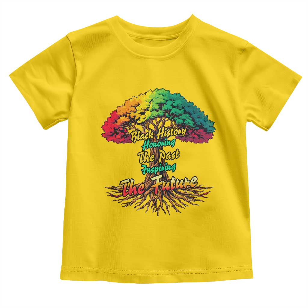 Black History Month Quote Toddler T Shirt Inspiring The Future Honoring The Past TS12 Daisy Print Your Wear