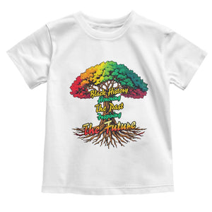 Black History Month Quote Toddler T Shirt Inspiring The Future Honoring The Past TS12 White Print Your Wear