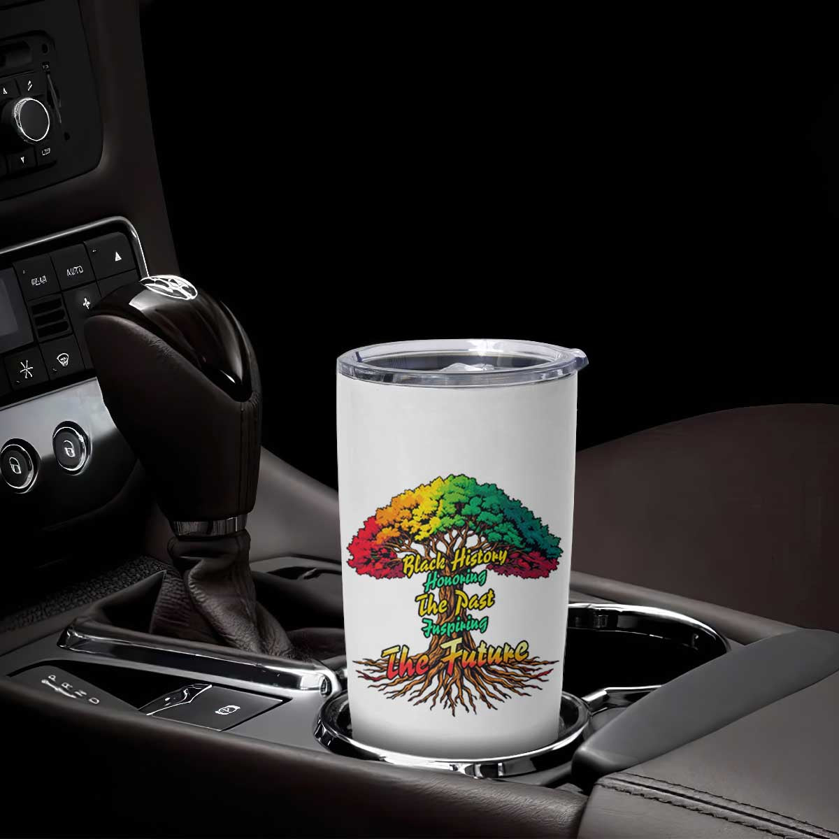 Black History Month Quote Tumbler Cup Inspiring The Future Honoring The Past TS12 Print Your Wear