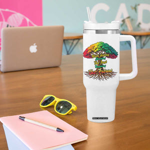 Black History Month Quote Tumbler With Handle Inspiring The Future Honoring The Past TS12 Print Your Wear