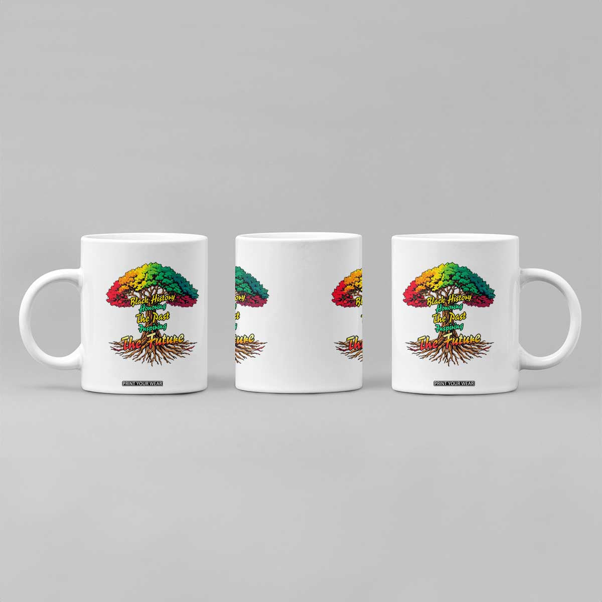 Black History Month Quote Coffee Mug Inspiring The Future Honoring The Past TS12 Print Your Wear