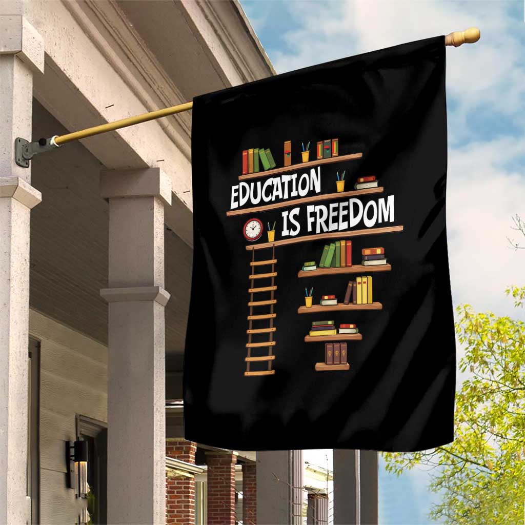 Education Is Freedom Garden Flag African American History Africa Map Books TS12 Print Your Wear