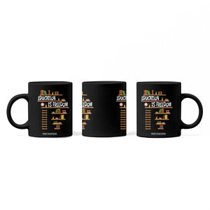 Education Is Freedom Coffee Mug African American History Africa Map Books TS12 Print Your Wear