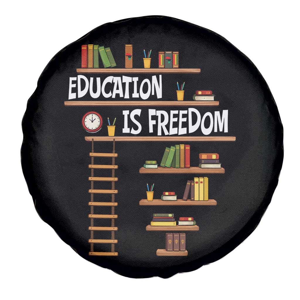 Education Is Freedom Spare Tire Cover African American History Africa Map Books TS12 Print Your Wear