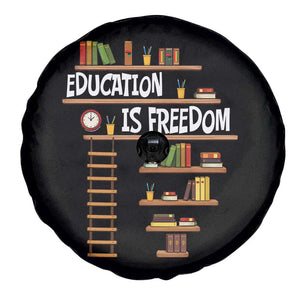 Education Is Freedom Spare Tire Cover African American History Africa Map Books TS12 Print Your Wear