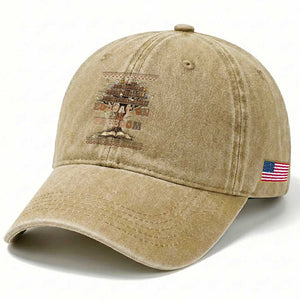 Education Is Freedom Teacher Gift Washed Cotton Baseball Cap Inspirational Africa Map Book Stack TS12 Print Your Wear