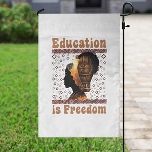 Education Is Freedom Garden Flag Black History Women Teacher Gift TS12 Print Your Wear